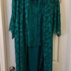 Victoria Secret satin robe and pajama set